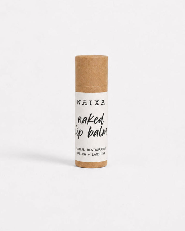 Lip balm de tallow puro en envase – sebo de vaca natural NAIXA